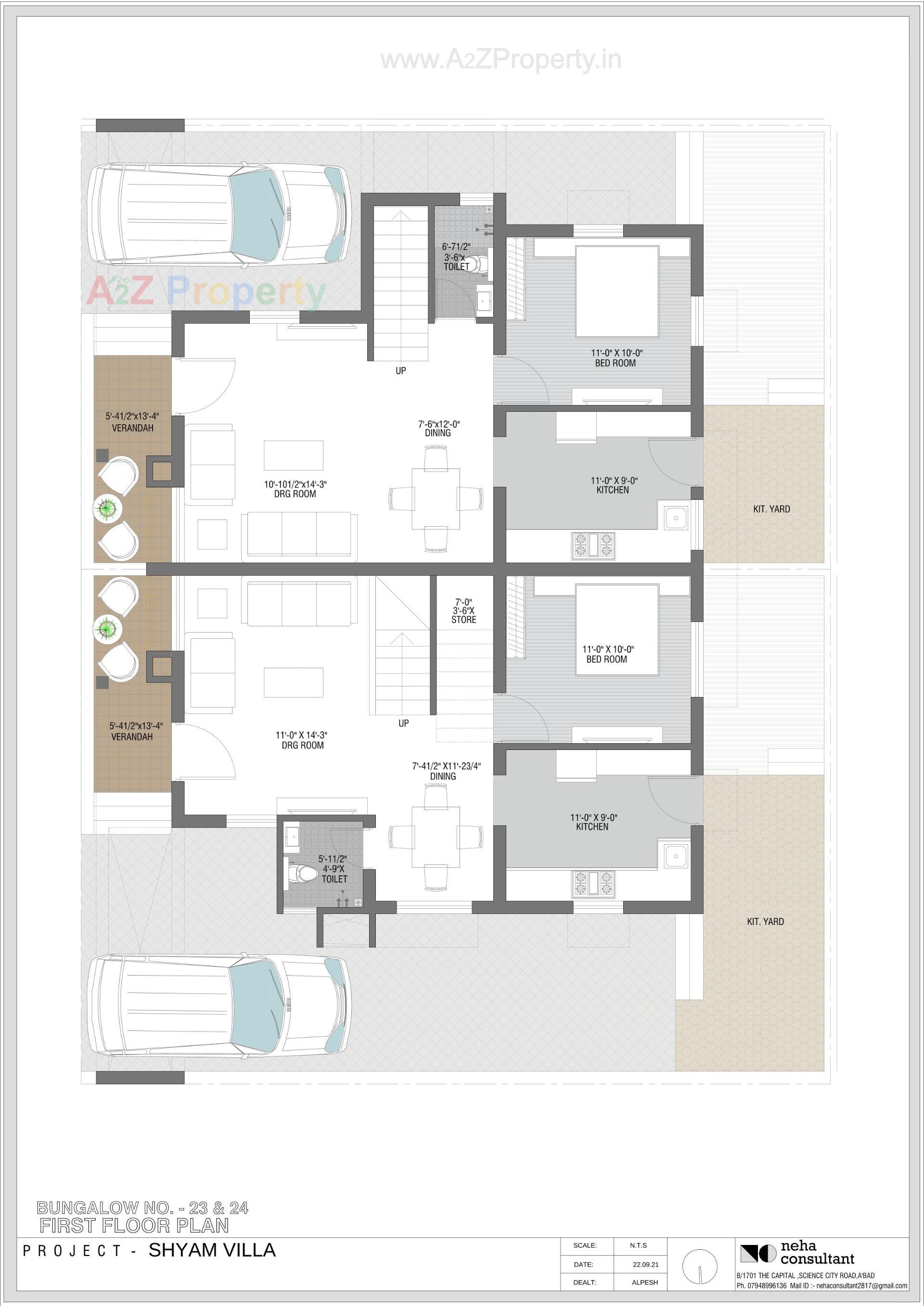 Layout of real estate project Shyam Villa located at Viramgam, Ahmedabad, Gujarat