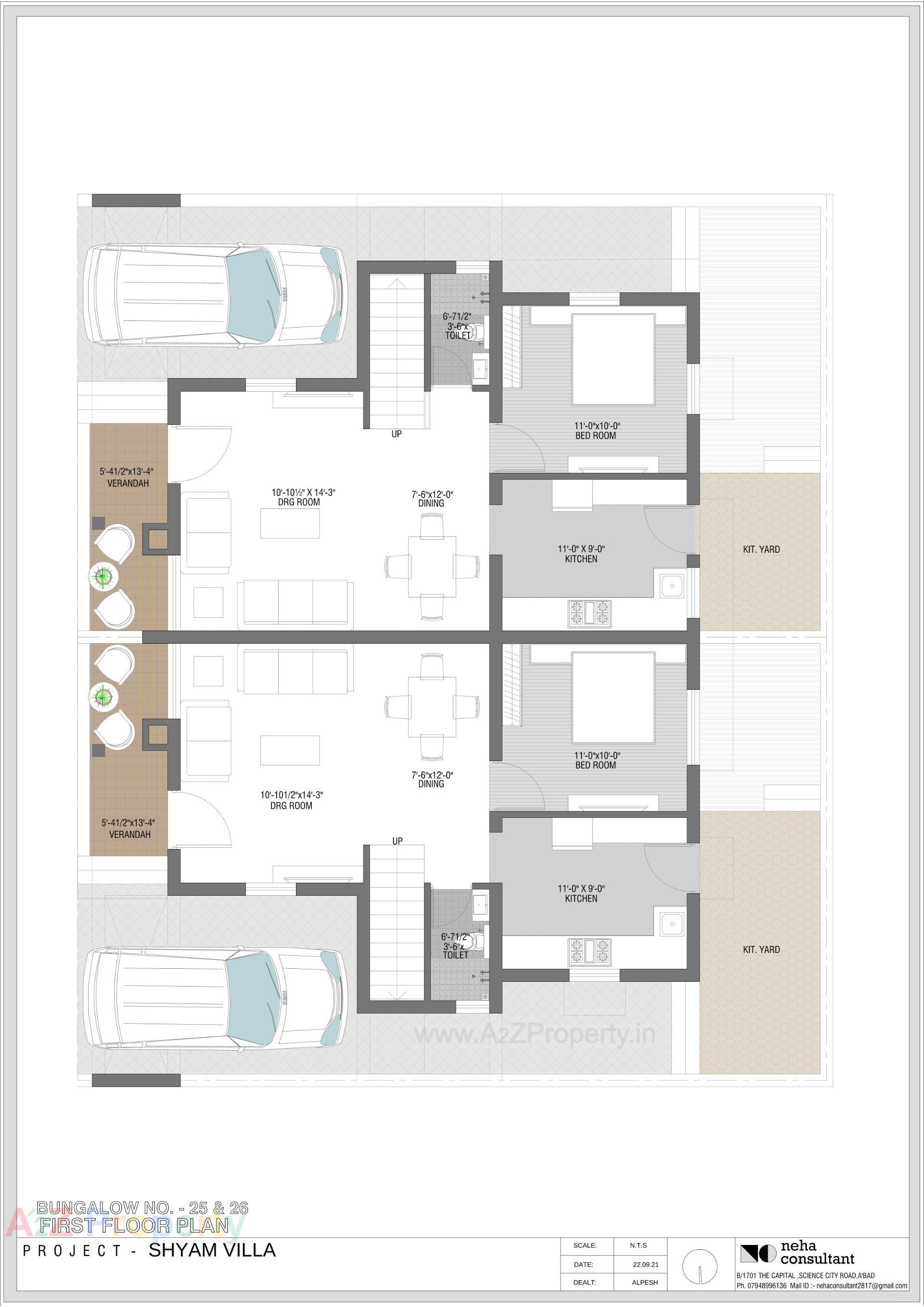 Layout of real estate project Shyam Villa located at Viramgam, Ahmedabad, Gujarat