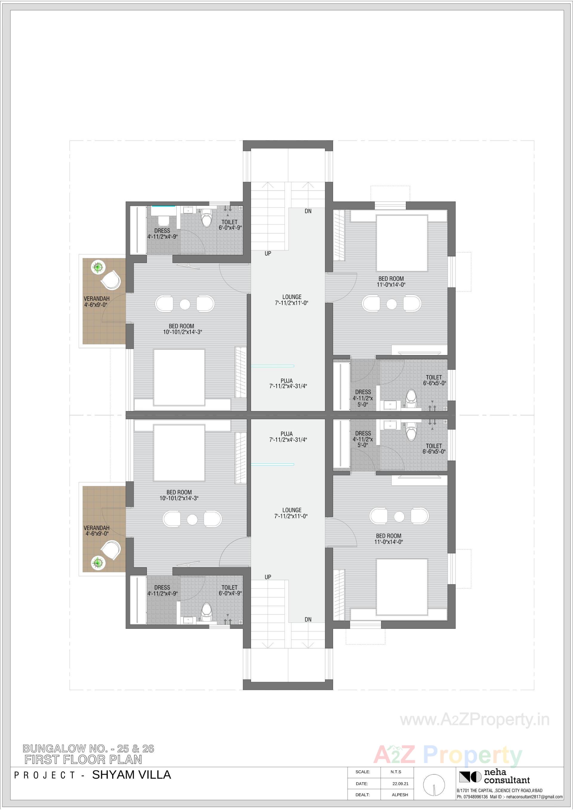 Layout of real estate project Shyam Villa located at Viramgam, Ahmedabad, Gujarat