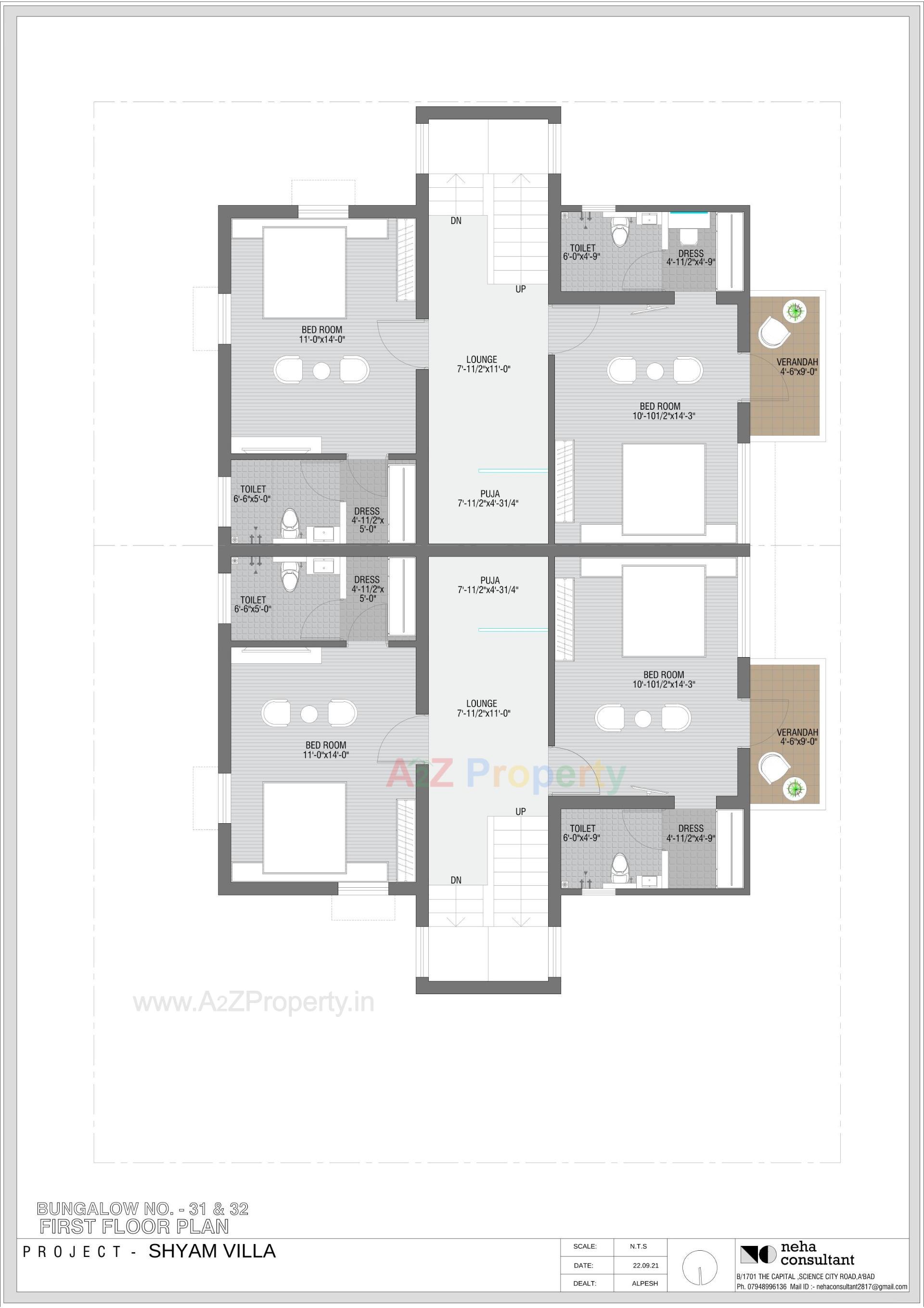 Layout of real estate project Shyam Villa located at Viramgam, Ahmedabad, Gujarat