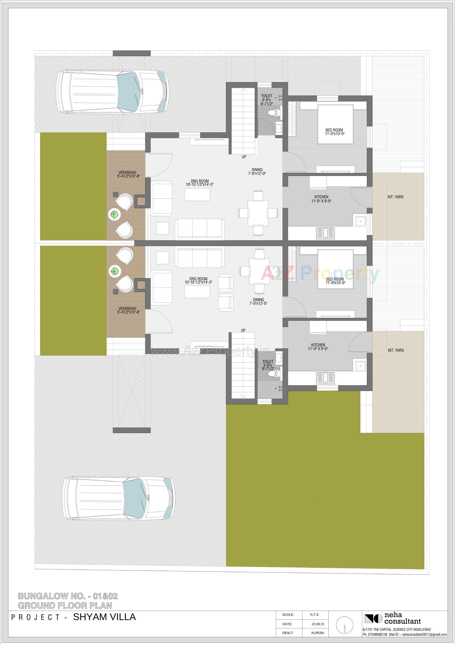 Layout of real estate project Shyam Villa located at Viramgam, Ahmedabad, Gujarat