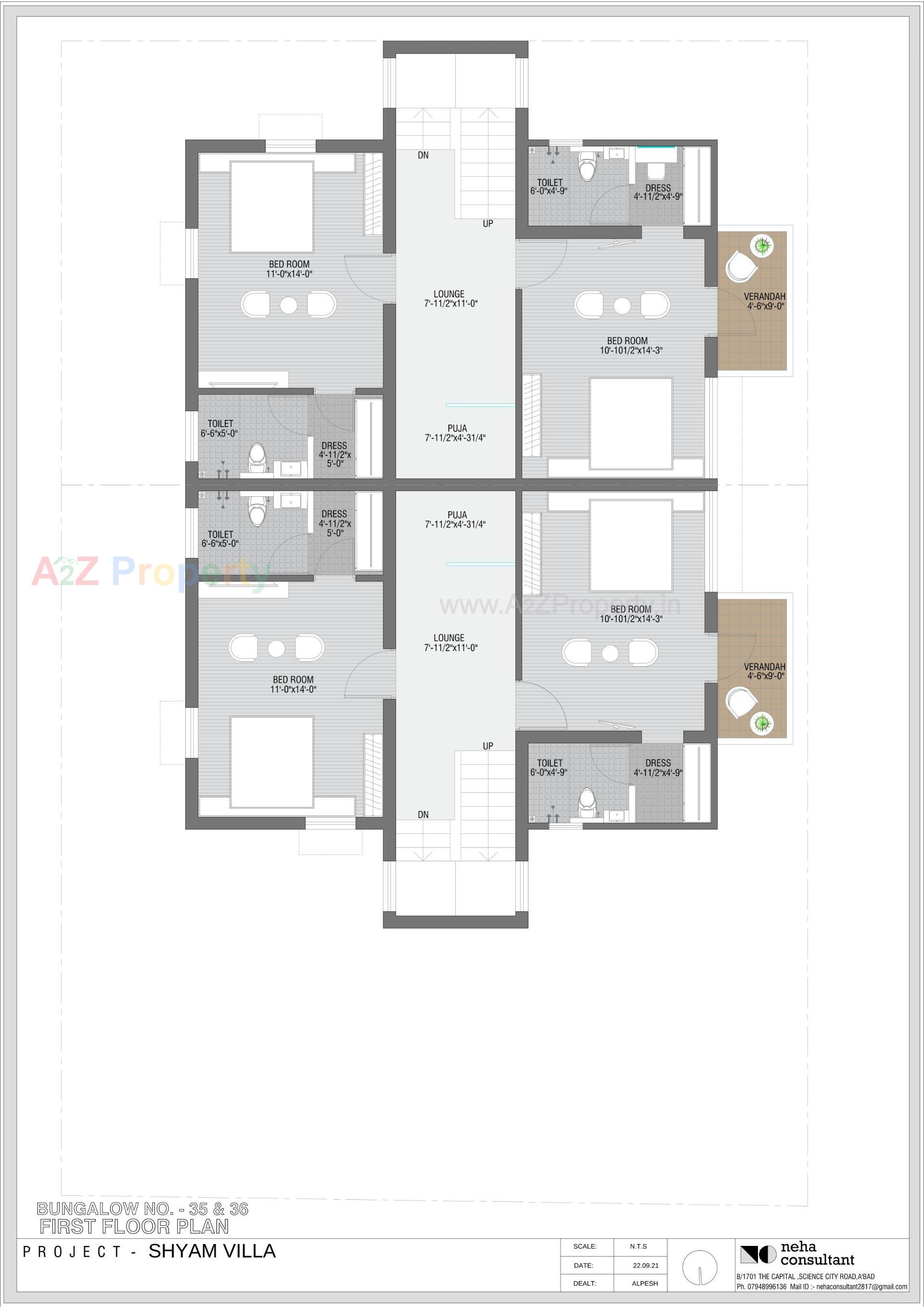 Layout of real estate project Shyam Villa located at Viramgam, Ahmedabad, Gujarat