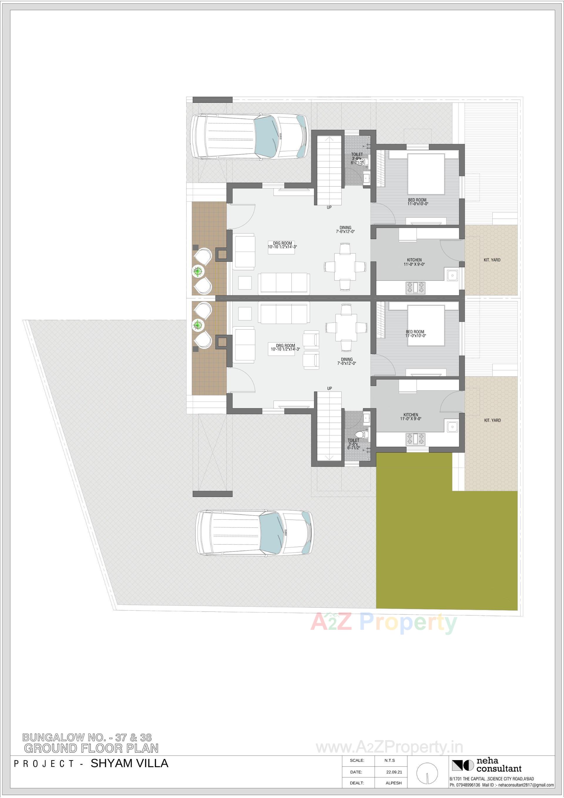 Layout of real estate project Shyam Villa located at Viramgam, Ahmedabad, Gujarat