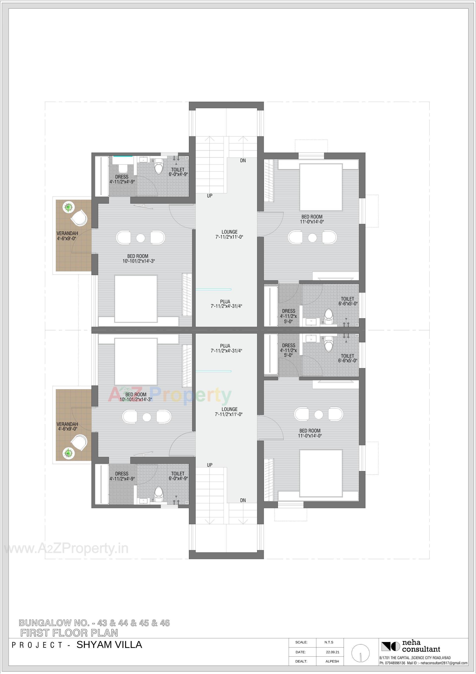 Layout of real estate project Shyam Villa located at Viramgam, Ahmedabad, Gujarat