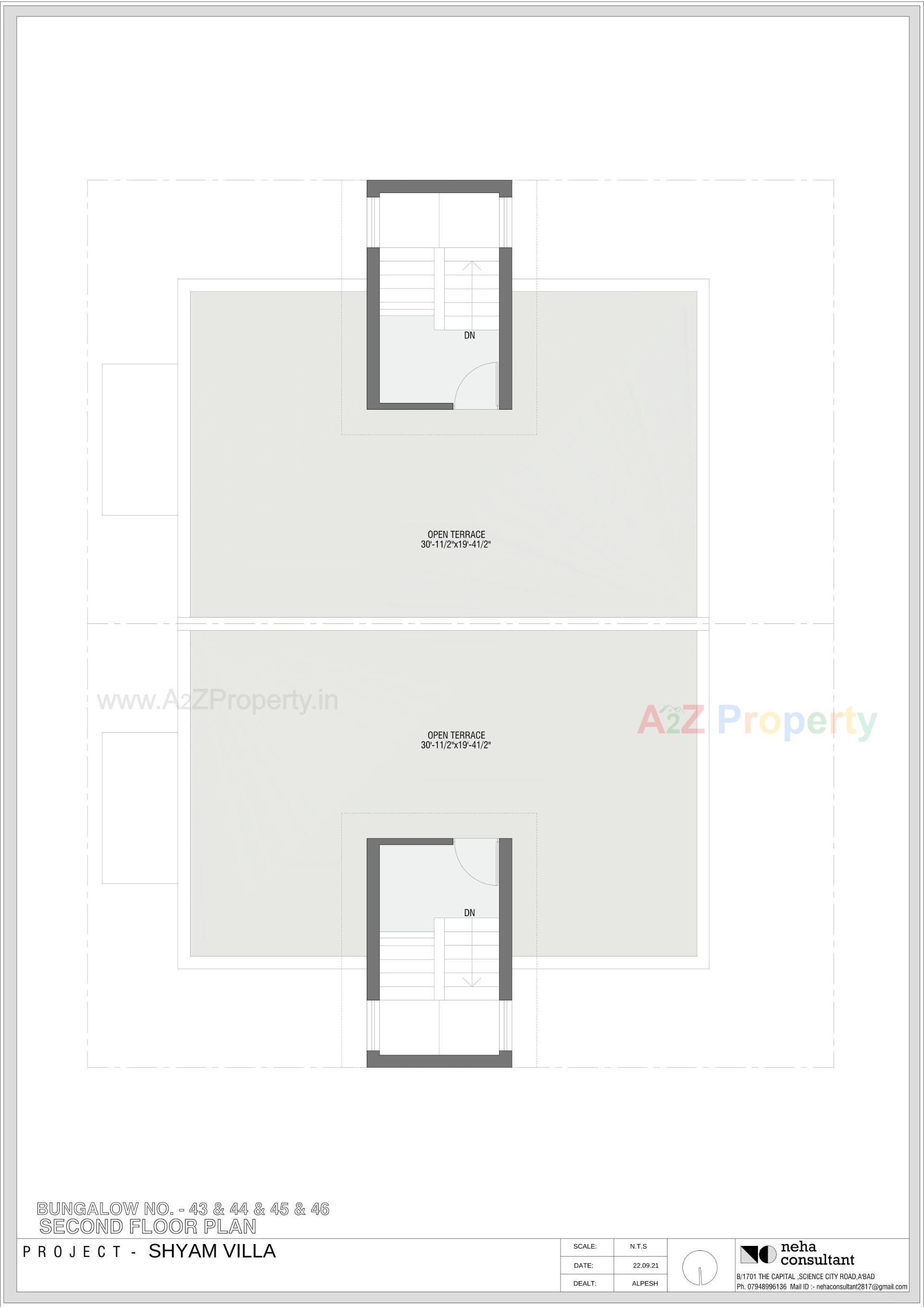 Layout of real estate project Shyam Villa located at Viramgam, Ahmedabad, Gujarat