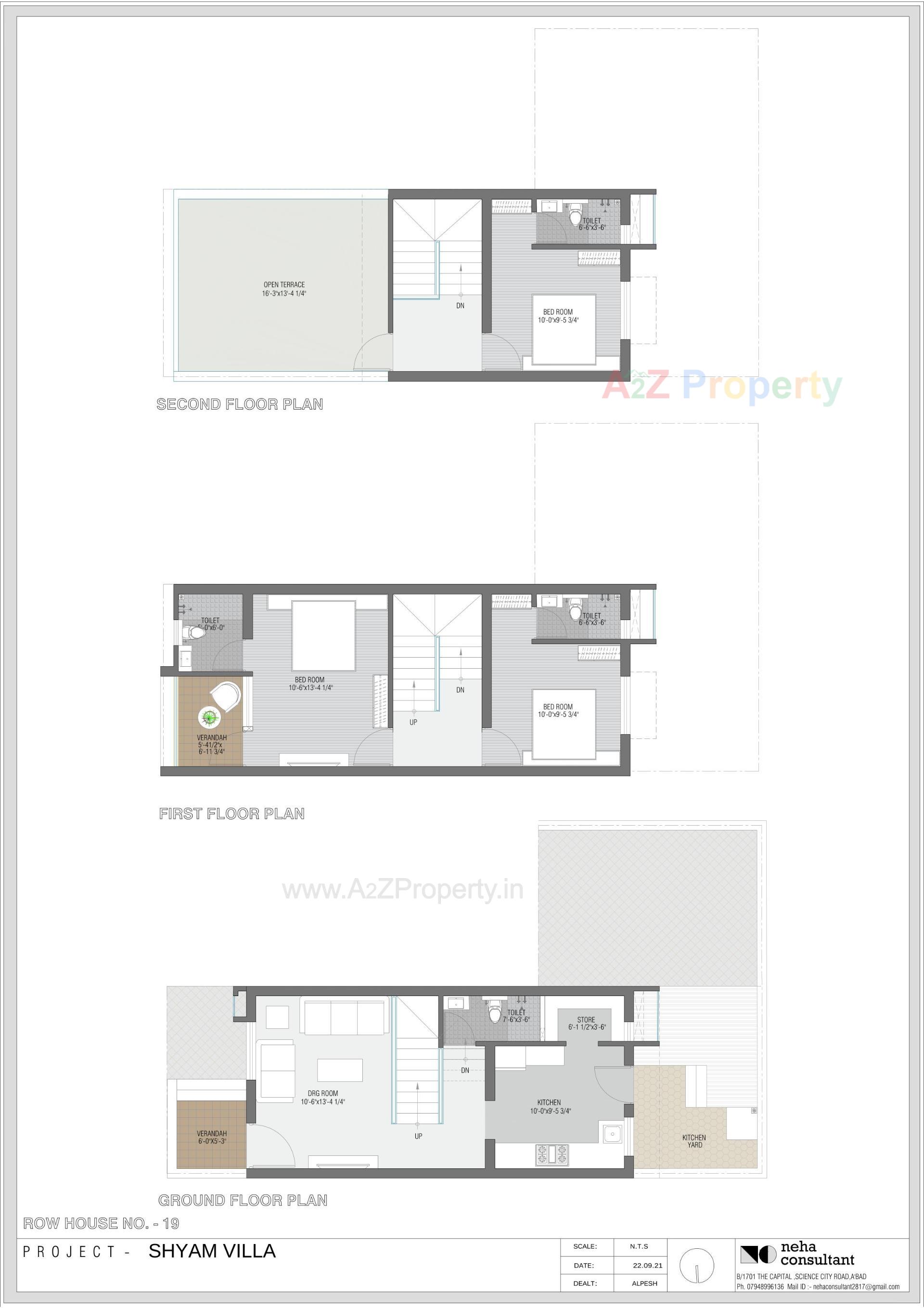 Layout of real estate project Shyam Villa located at Viramgam, Ahmedabad, Gujarat