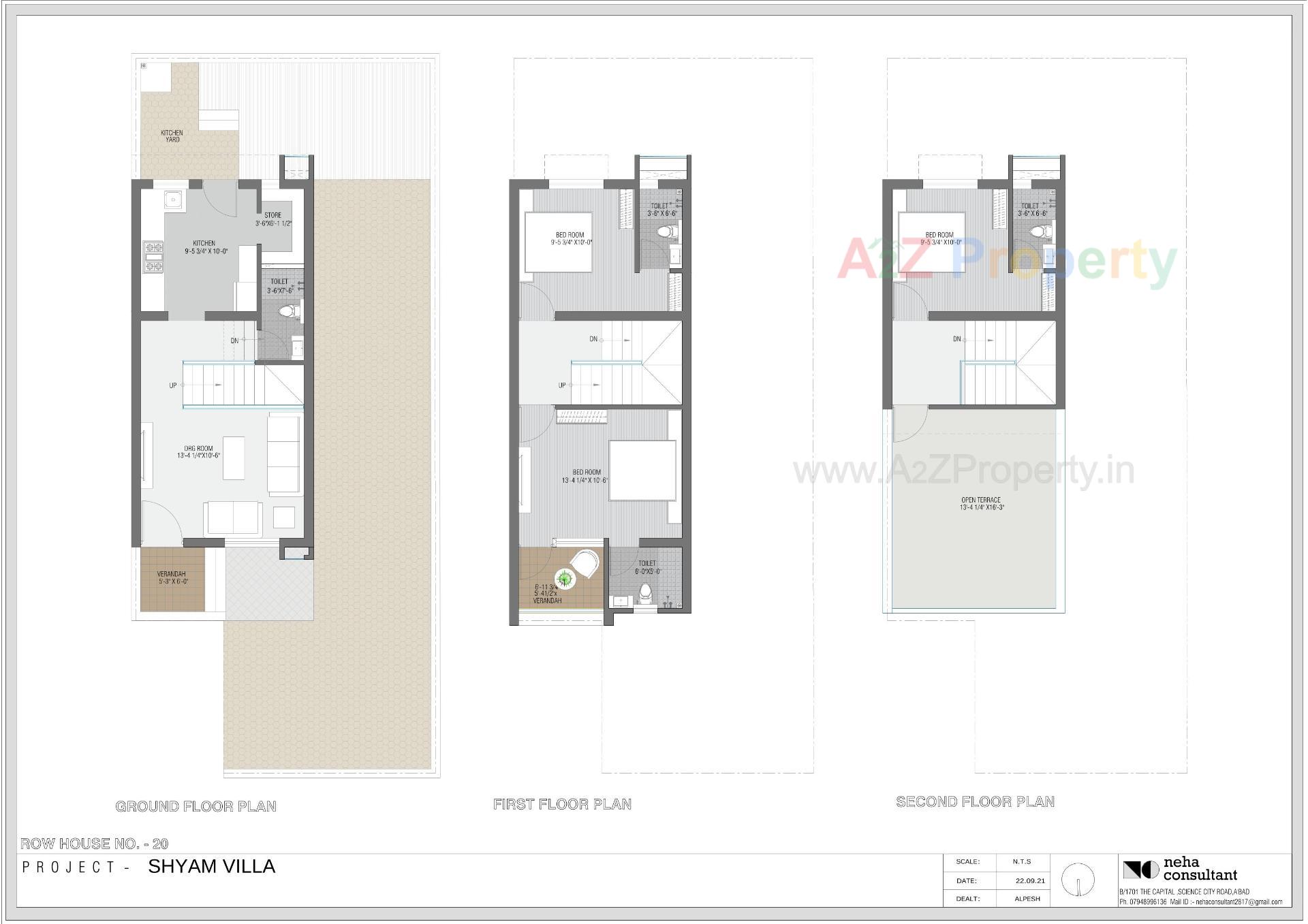 Layout of real estate project Shyam Villa located at Viramgam, Ahmedabad, Gujarat