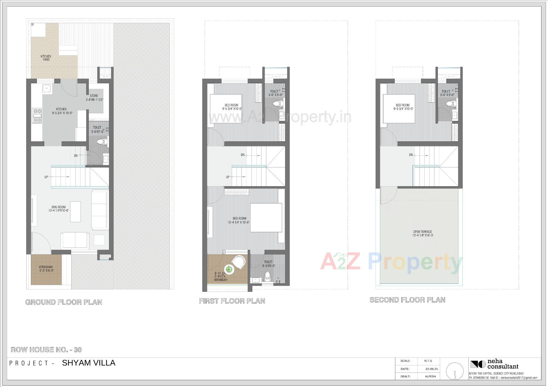 Layout of real estate project Shyam Villa located at Viramgam, Ahmedabad, Gujarat