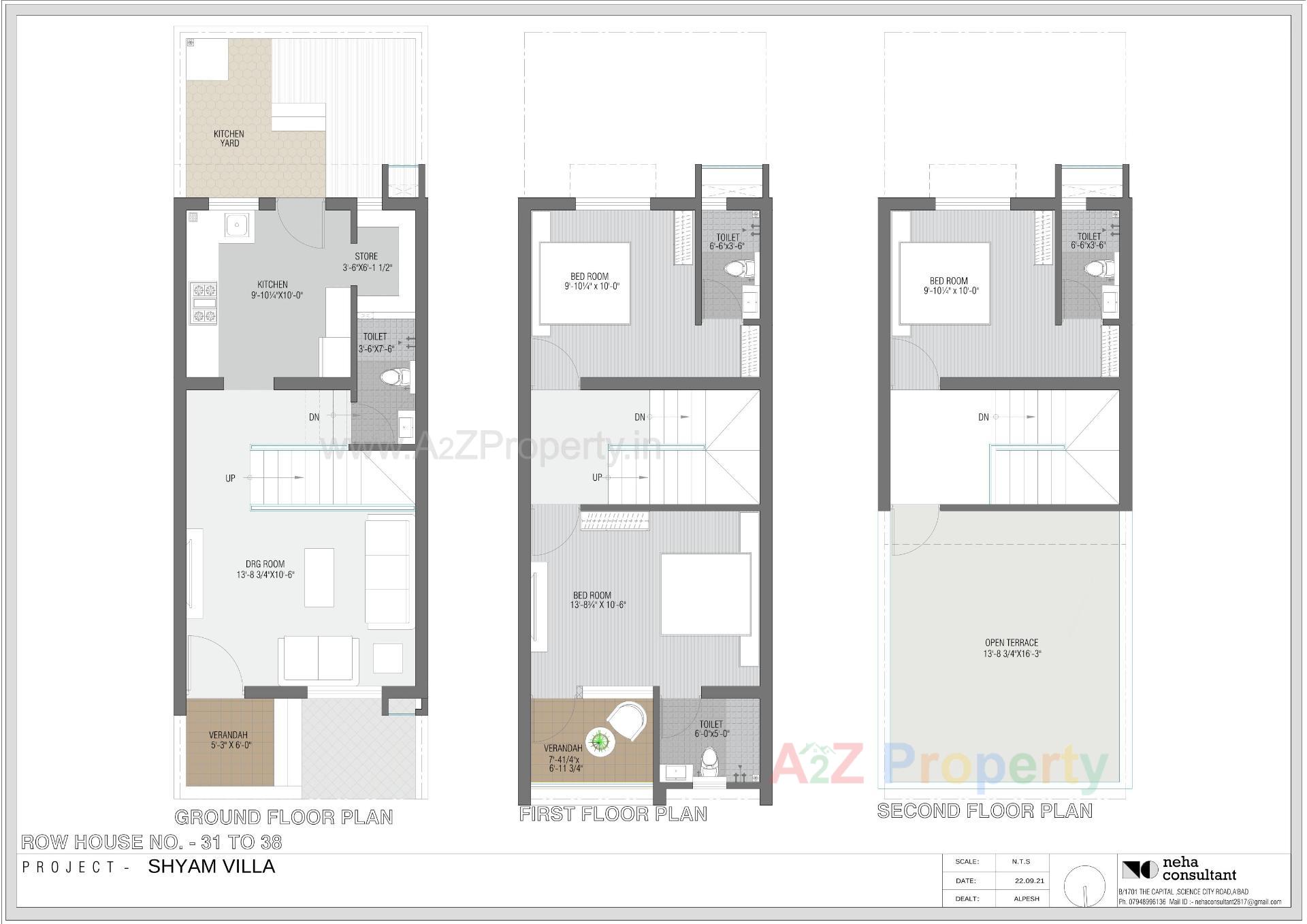 Layout of real estate project Shyam Villa located at Viramgam, Ahmedabad, Gujarat