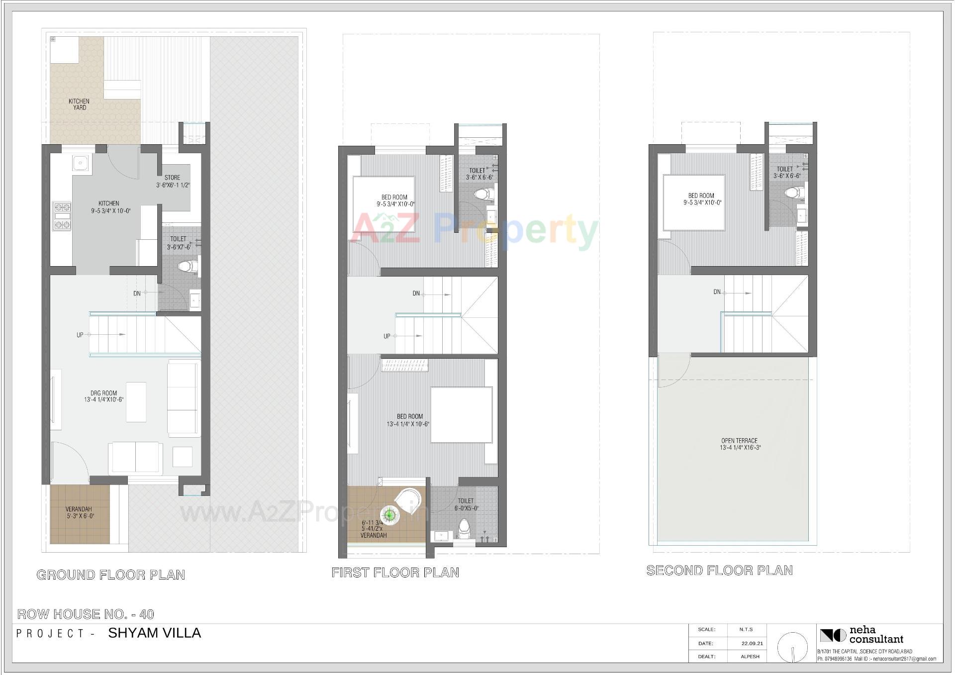 Layout of real estate project Shyam Villa located at Viramgam, Ahmedabad, Gujarat