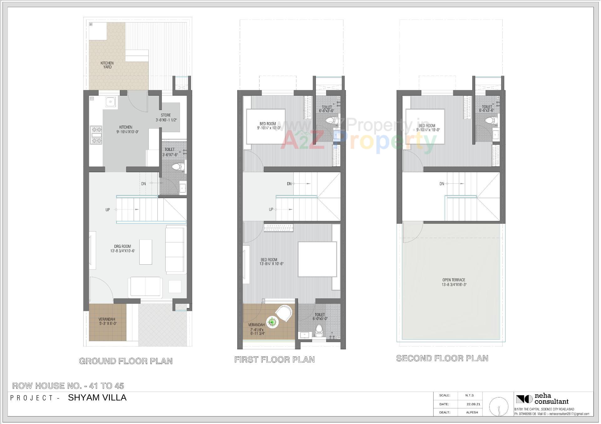 Layout of real estate project Shyam Villa located at Viramgam, Ahmedabad, Gujarat