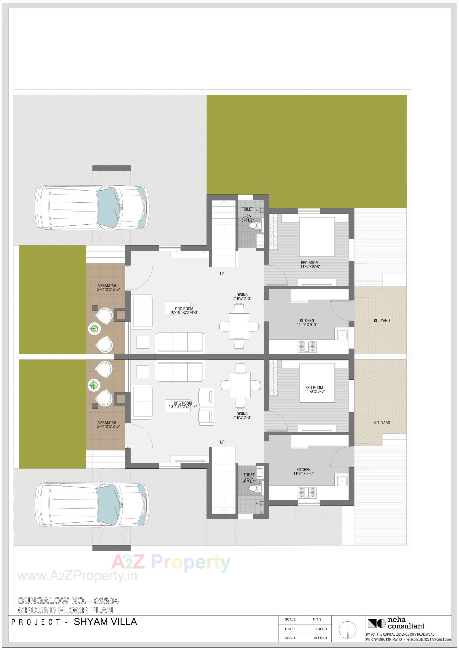 Layout of real estate project Shyam Villa located at Viramgam, Ahmedabad, Gujarat