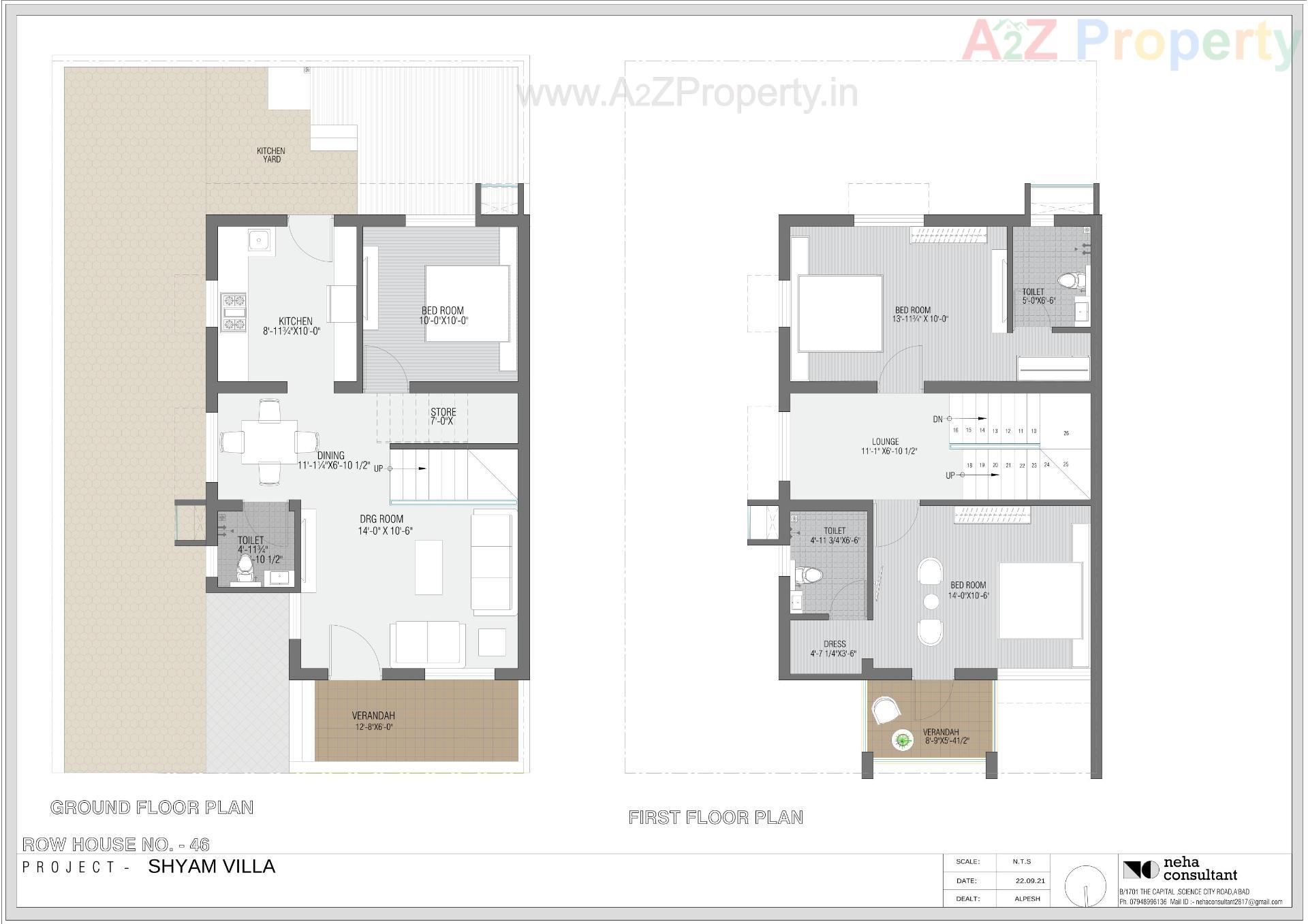 Layout of real estate project Shyam Villa located at Viramgam, Ahmedabad, Gujarat