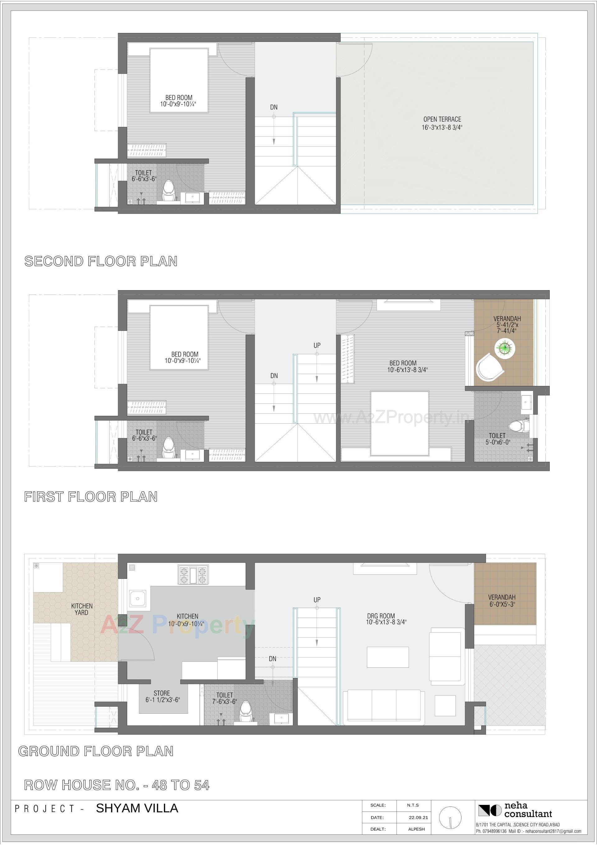 Layout of real estate project Shyam Villa located at Viramgam, Ahmedabad, Gujarat