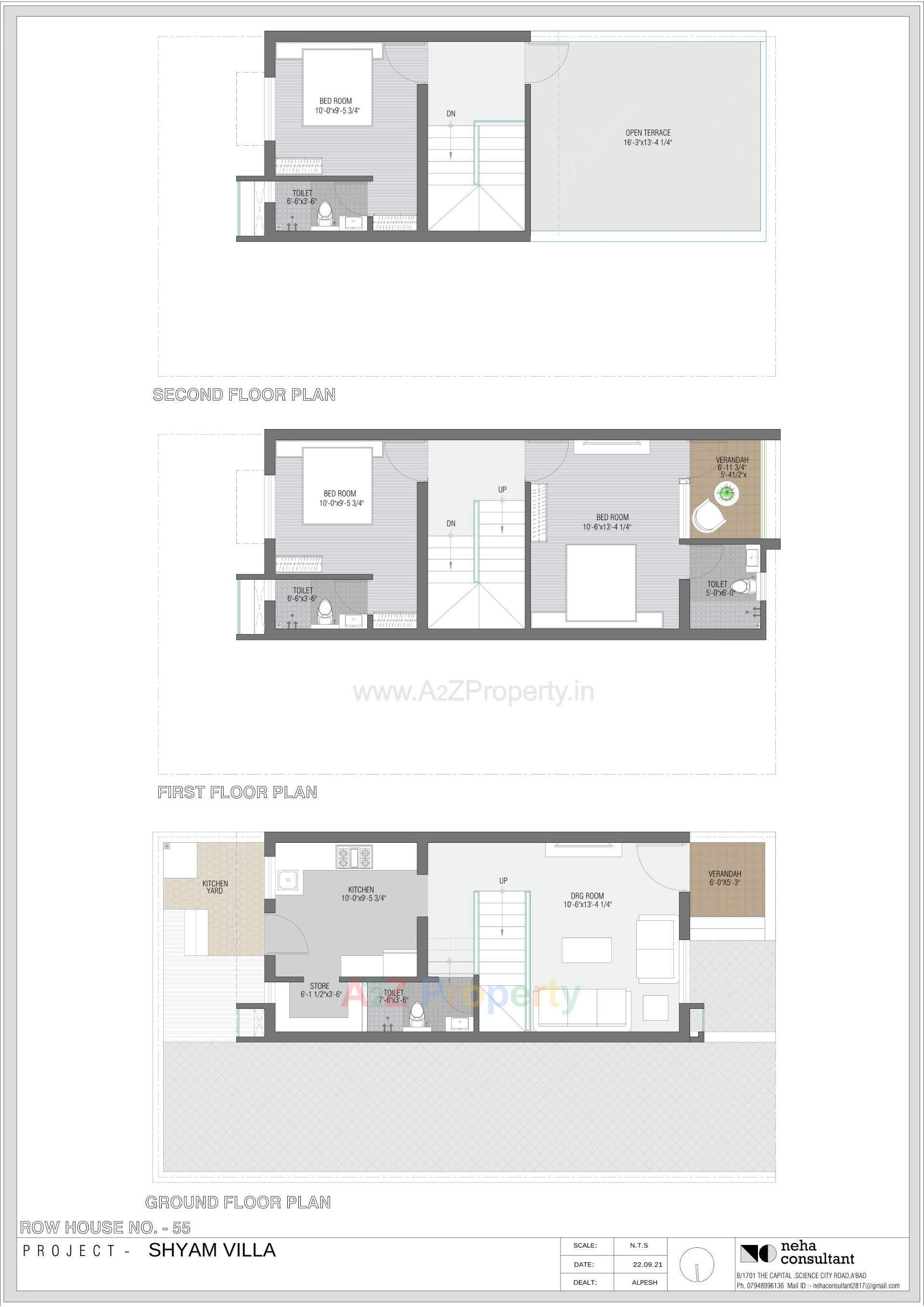 Layout of real estate project Shyam Villa located at Viramgam, Ahmedabad, Gujarat