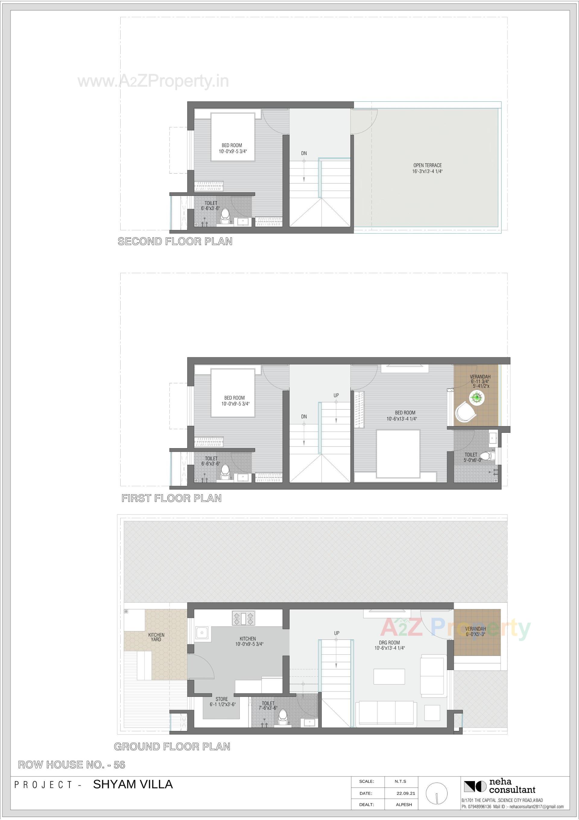 Layout of real estate project Shyam Villa located at Viramgam, Ahmedabad, Gujarat