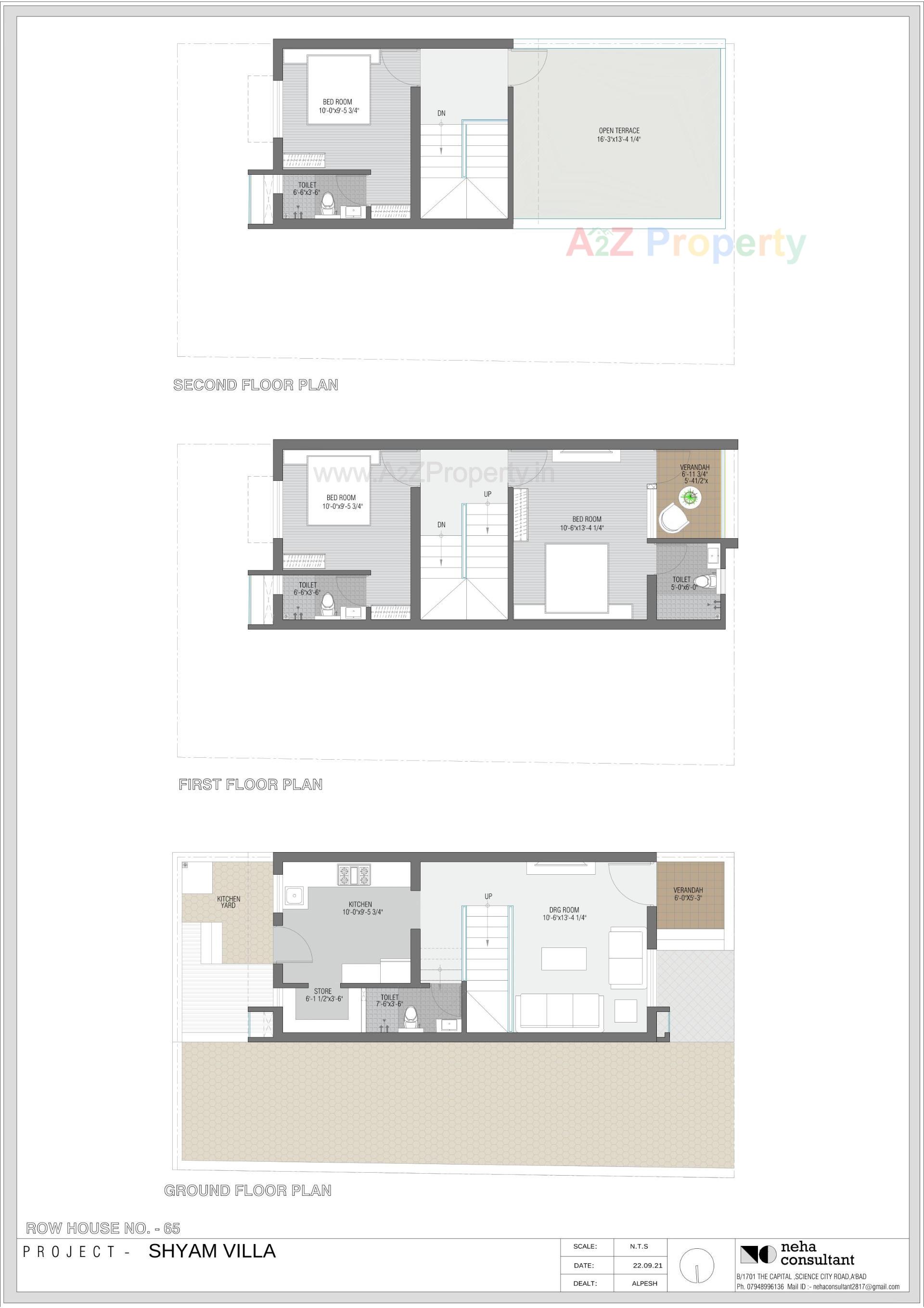 Layout of real estate project Shyam Villa located at Viramgam, Ahmedabad, Gujarat