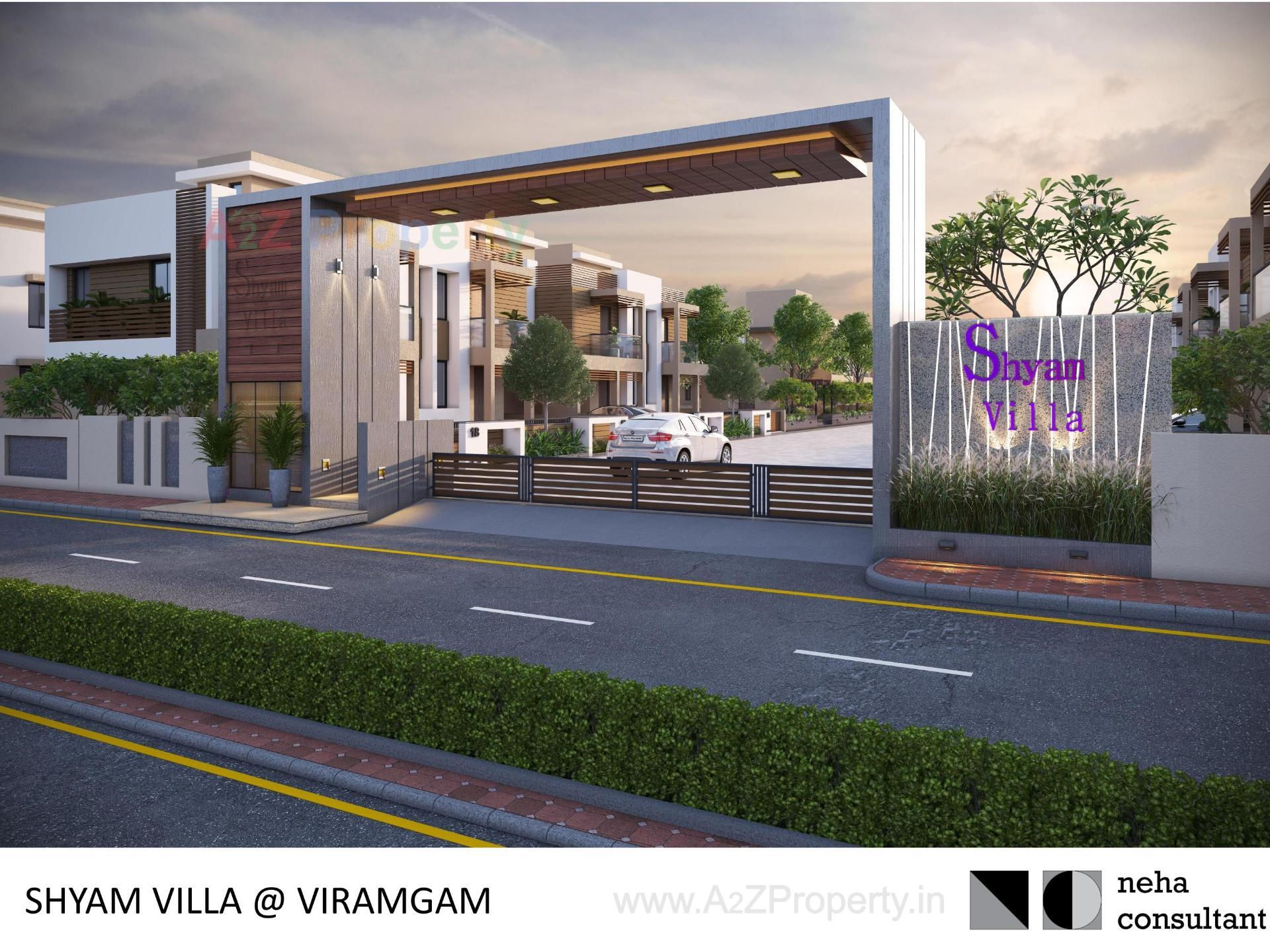 3D Elevation of real estate project Shyam Villa located at Viramgam, Ahmedabad, Gujarat