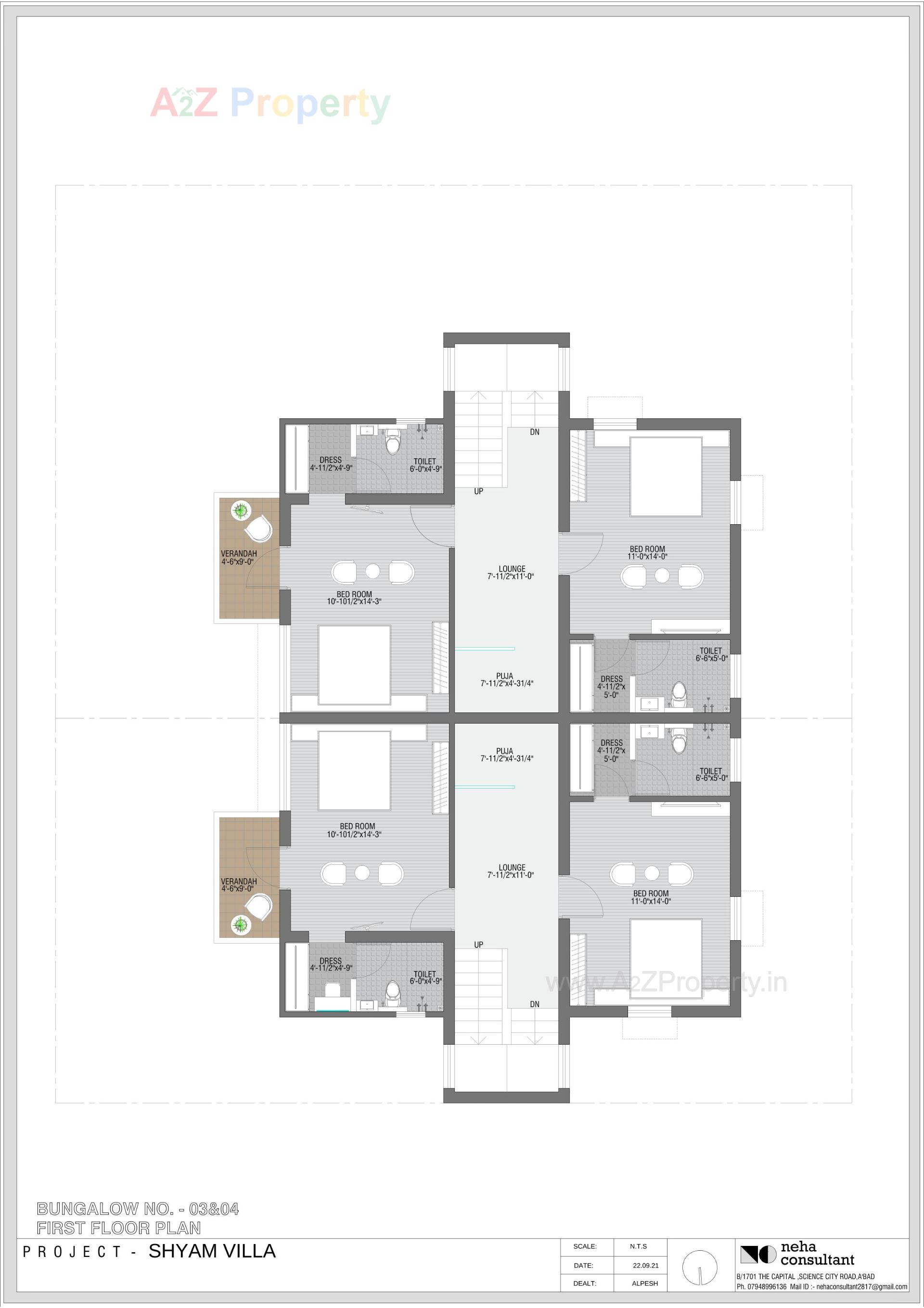 Layout of real estate project Shyam Villa located at Viramgam, Ahmedabad, Gujarat