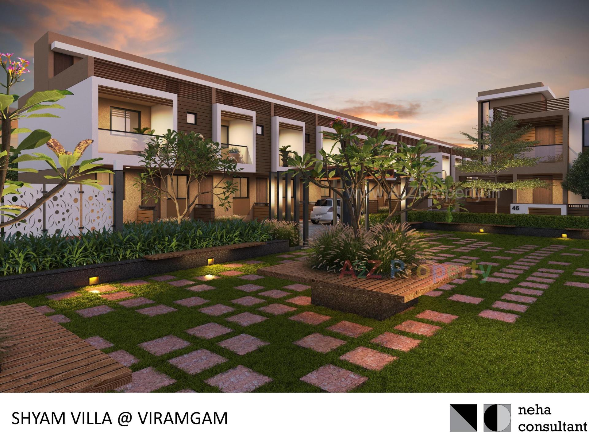 3D Elevation of real estate project Shyam Villa located at Viramgam, Ahmedabad, Gujarat