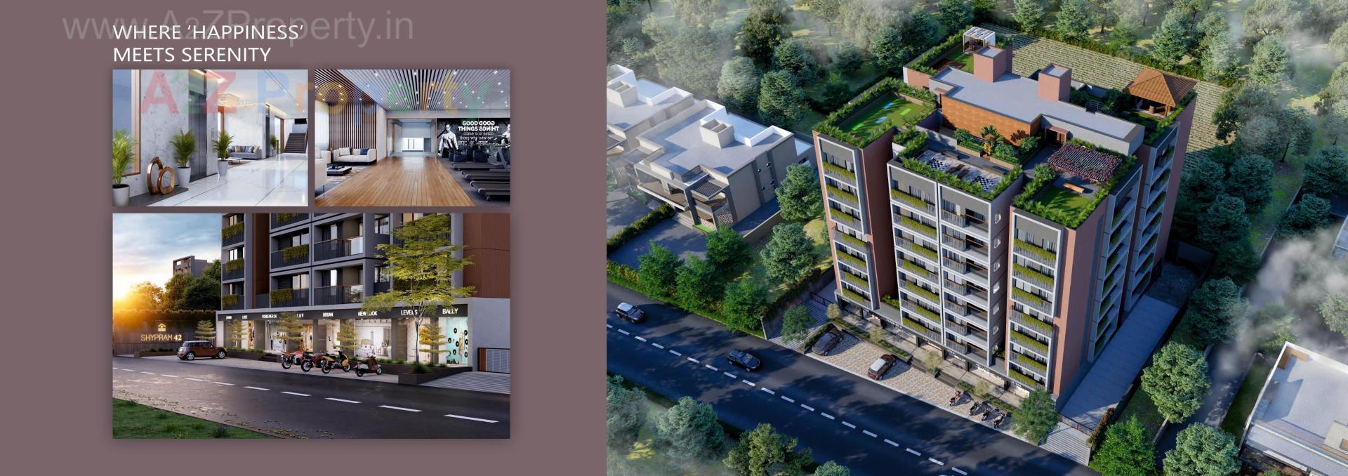 3D Elevation of real estate project Shypram located at Shilaj, Ahmedabad, Gujarat
