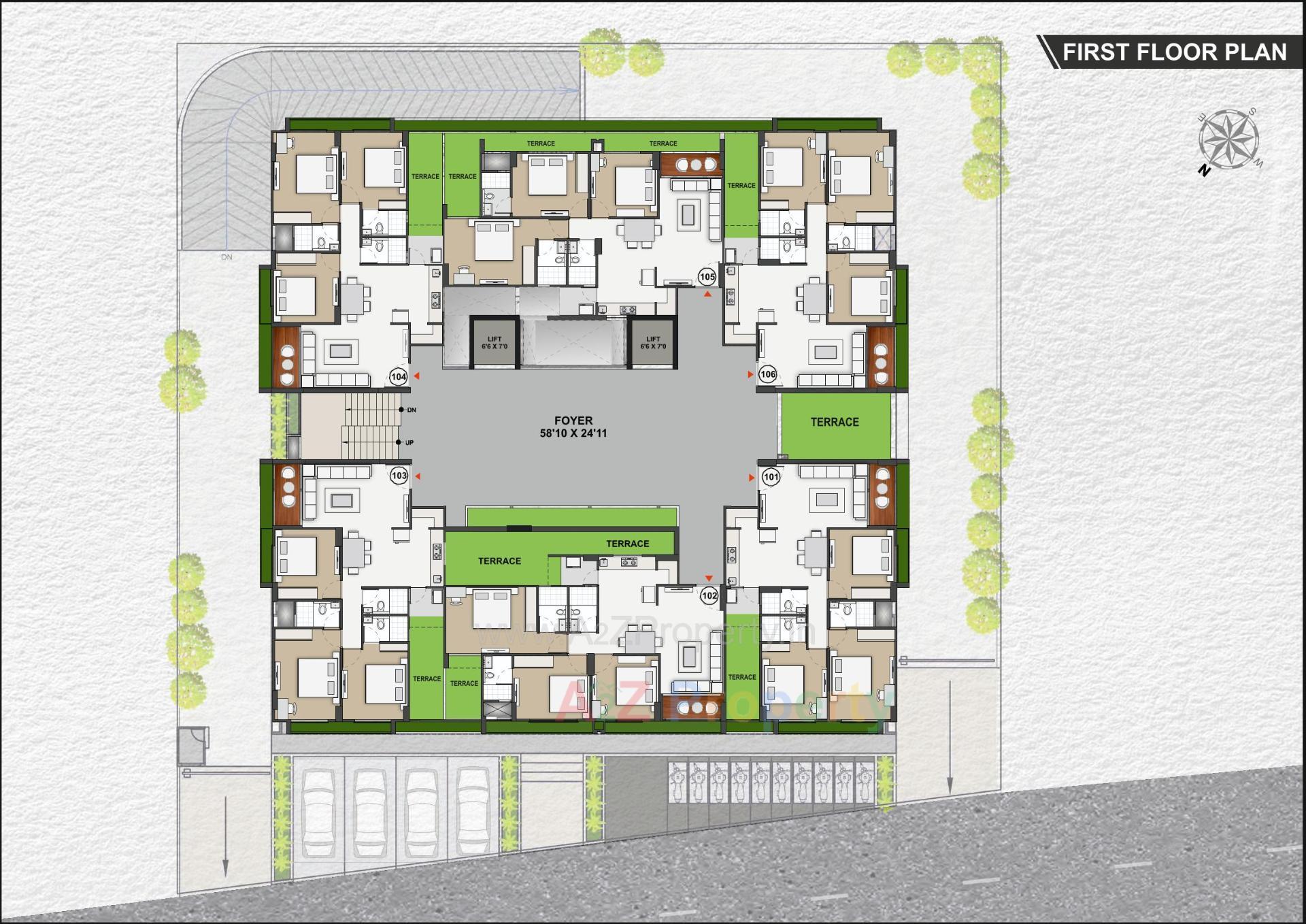 Layout of real estate project Shypram located at Shilaj, Ahmedabad, Gujarat