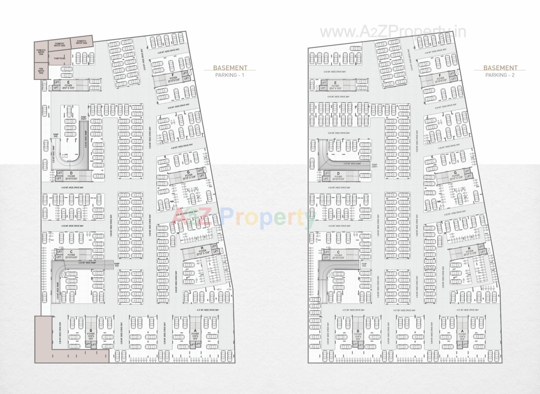 Layout of real estate project Shypram Parisar located at Ognaj, Ahmedabad, Gujarat