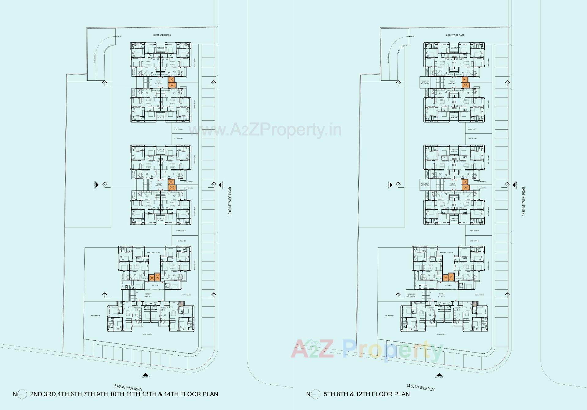 Layout of real estate project Shypram Sky located at Chandlodiya, Ahmedabad, Gujarat