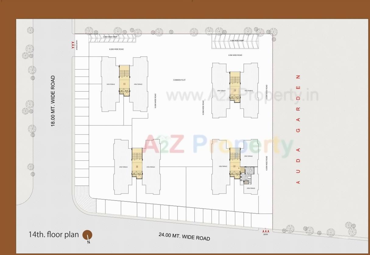 Layout of real estate project Shypram located at Ghuma, Ahmedabad, Gujarat