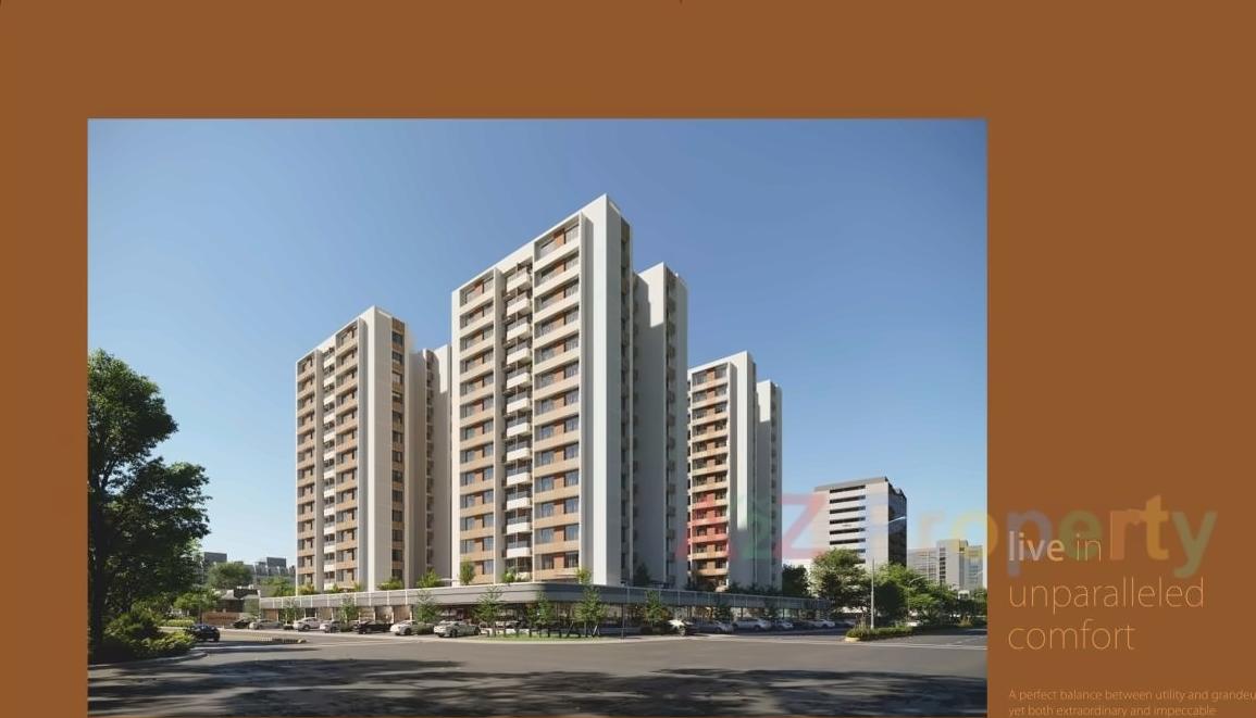 3D Elevation of real estate project Shypram located at Ghuma, Ahmedabad, Gujarat