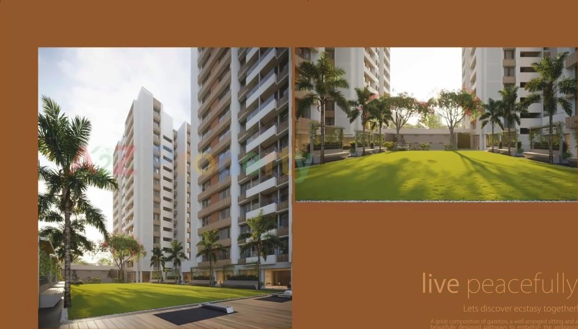 3D Elevation of real estate project Shypram located at Ghuma, Ahmedabad, Gujarat