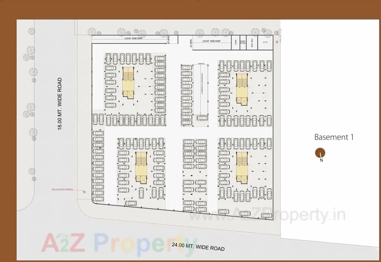 Layout of real estate project Shypram located at Ghuma, Ahmedabad, Gujarat