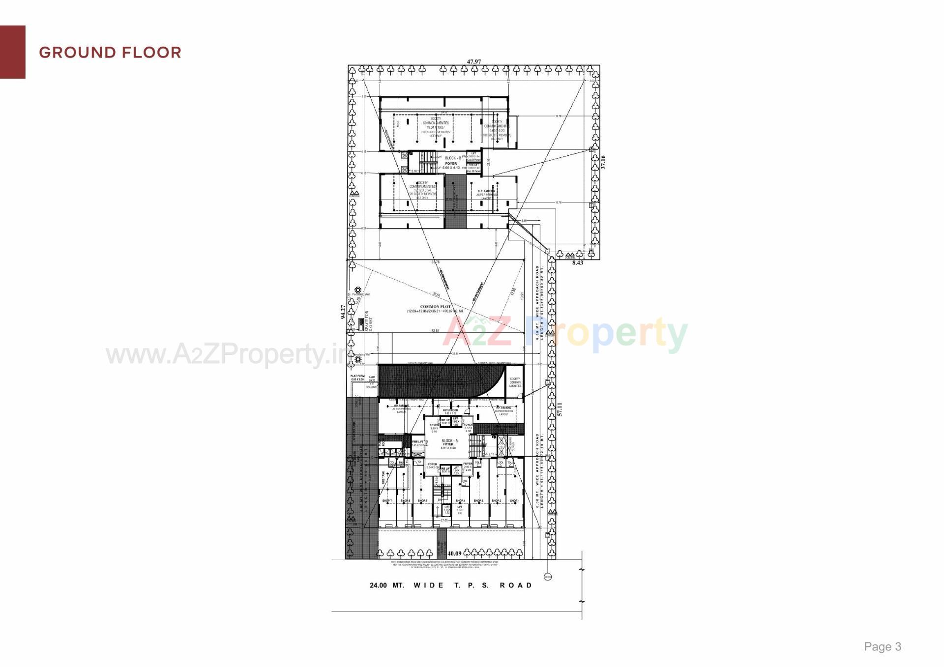 Layout of real estate project Siddharth Greenz located at Gota, Ahmedabad, Gujarat