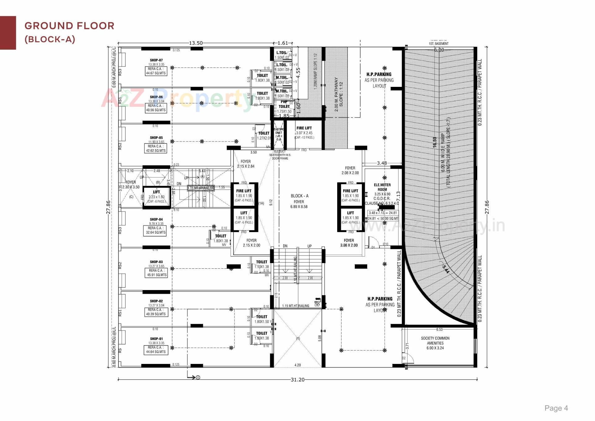 Layout of real estate project Siddharth Greenz located at Gota, Ahmedabad, Gujarat