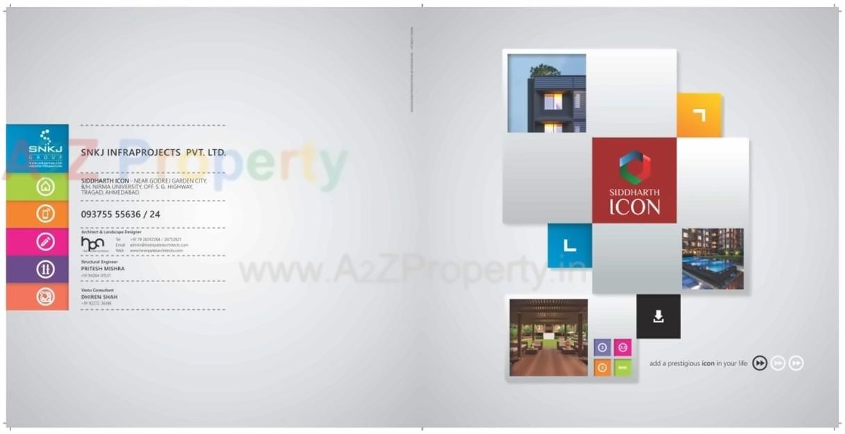  of real estate project Siddharth Icon located at Tragad, Ahmedabad, Gujarat