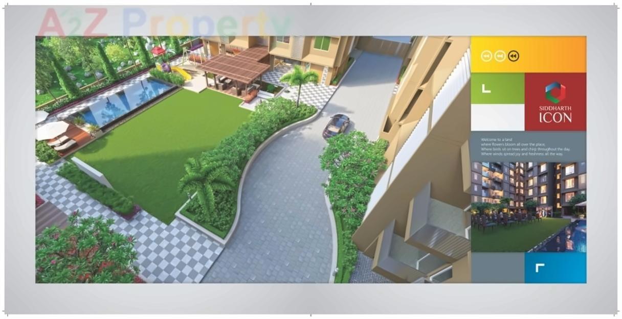 Layout of real estate project Siddharth Icon located at Tragad, Ahmedabad, Gujarat