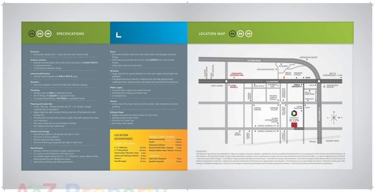  of real estate project Siddharth Icon located at Tragad, Ahmedabad, Gujarat
