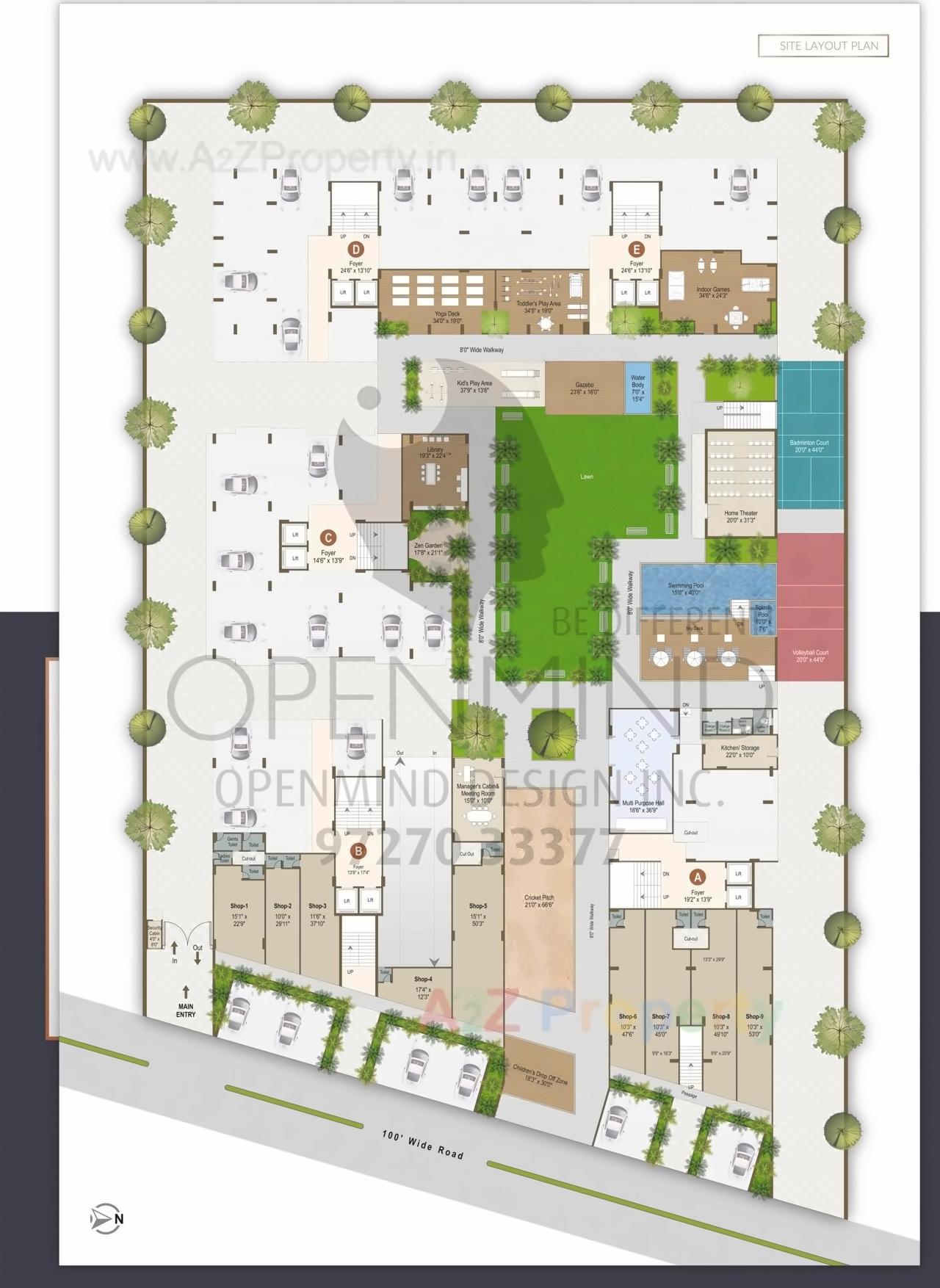 Layout of real estate project Siddharth Luxuria located at Ahmedabad, Ahmedabad, Gujarat