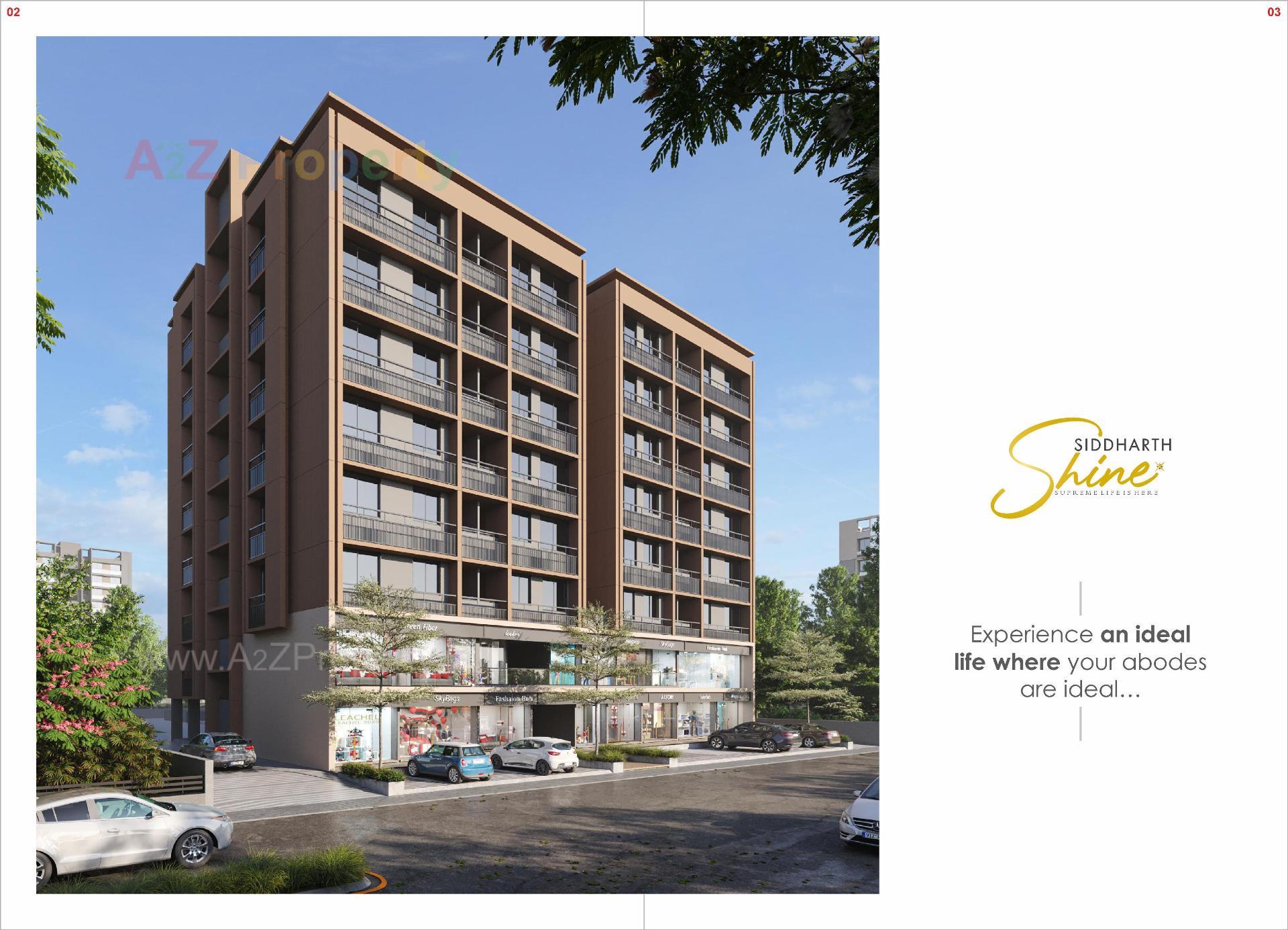 3D Elevation of real estate project Siddharth Shine located at Ahmedabad, Ahmedabad, Gujarat