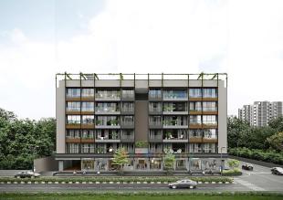 Elevation of real estate project Siddharth Vrundavan located at Jagatpur, Ahmedabad, Gujarat