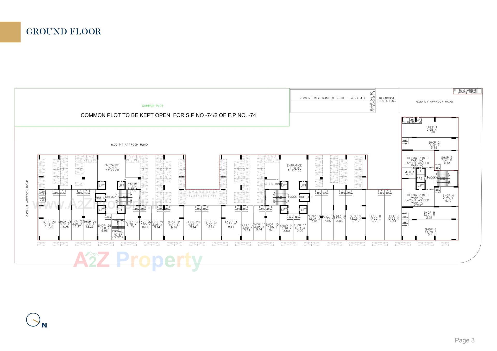 Layout of real estate project Siddharth Vrundavan located at Jagatpur, Ahmedabad, Gujarat