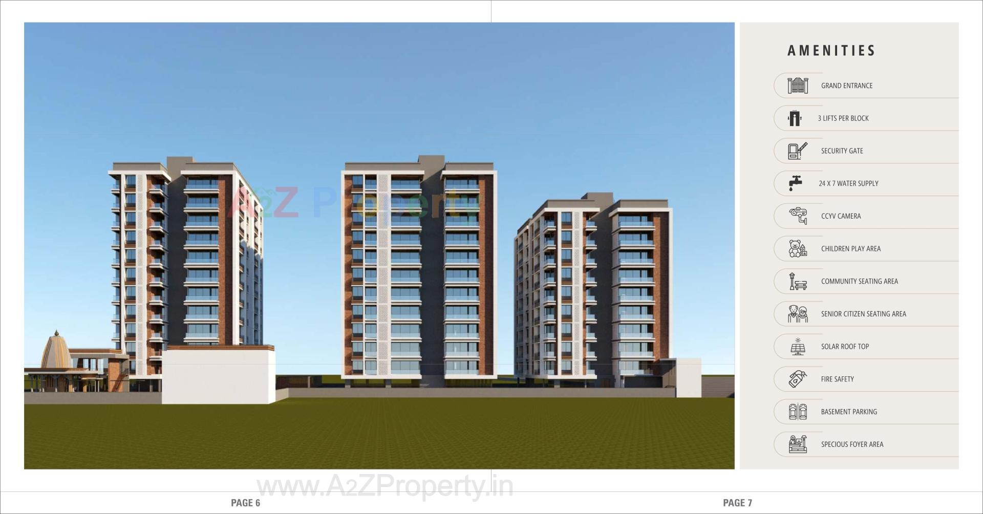 3D Elevation of real estate project Siddhashila located at Nikol, Ahmedabad, Gujarat
