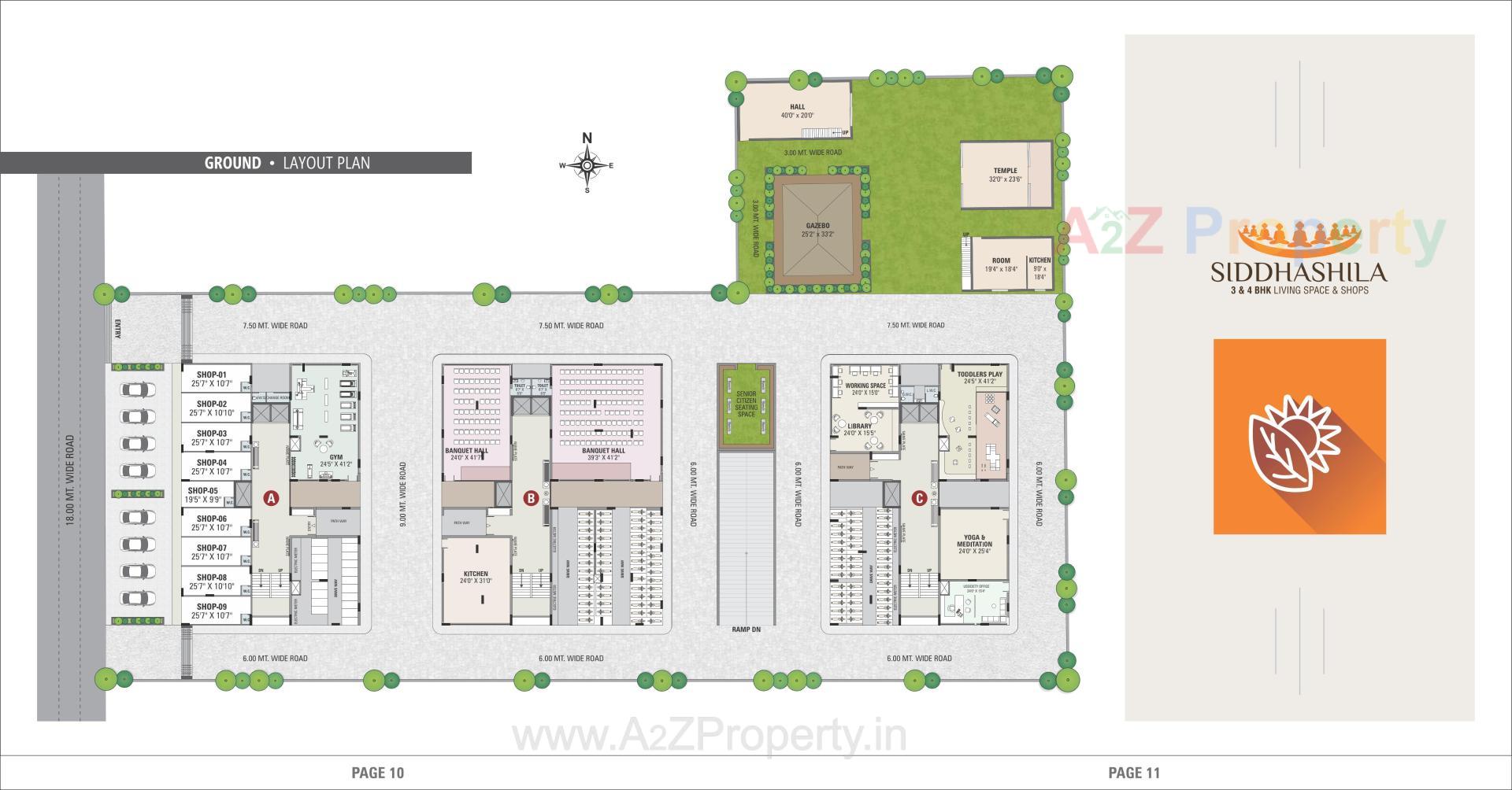 Layout of real estate project Siddhashila located at Nikol, Ahmedabad, Gujarat