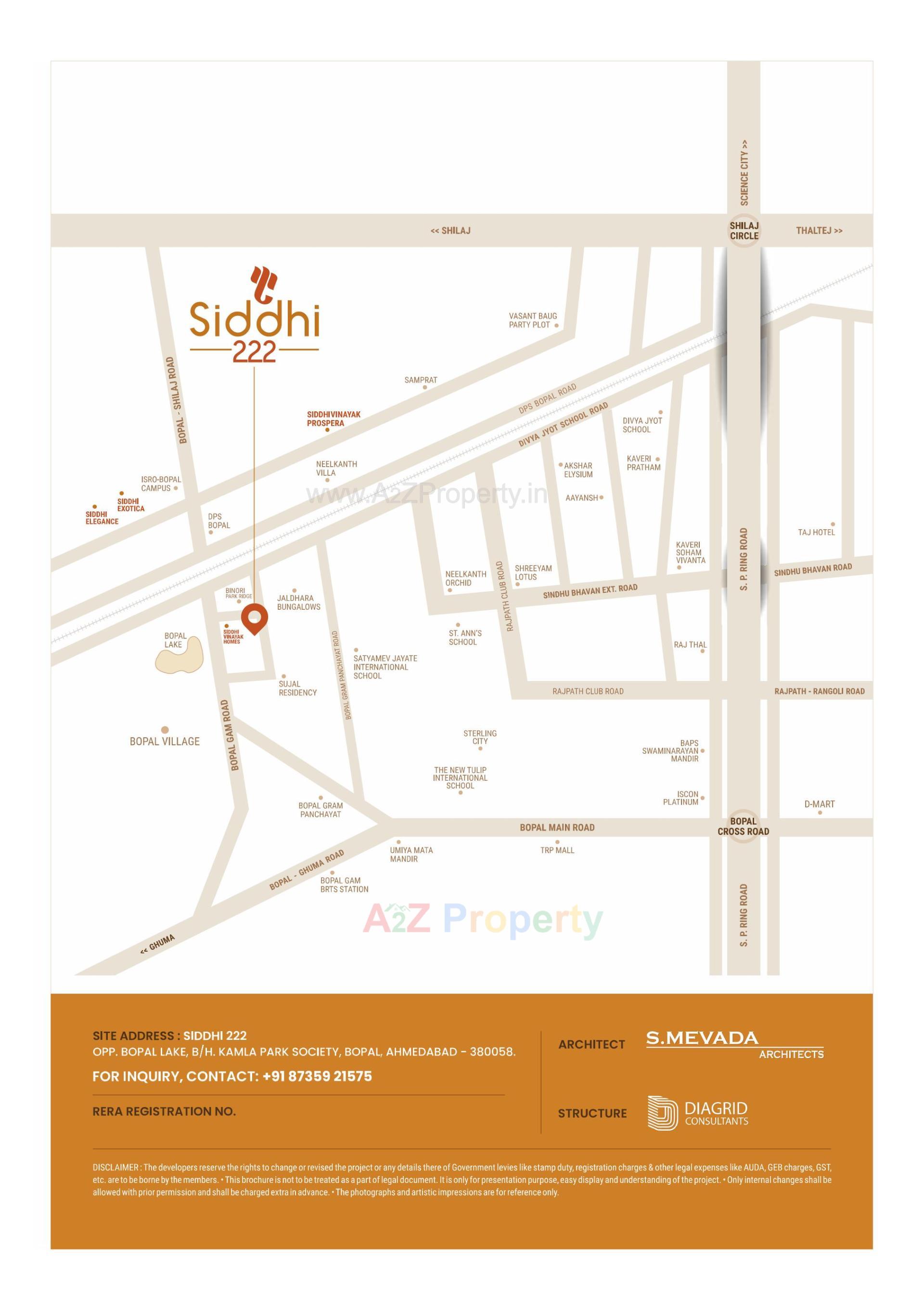  of real estate project Siddhi 2 located at Bopal, Ahmedabad, Gujarat