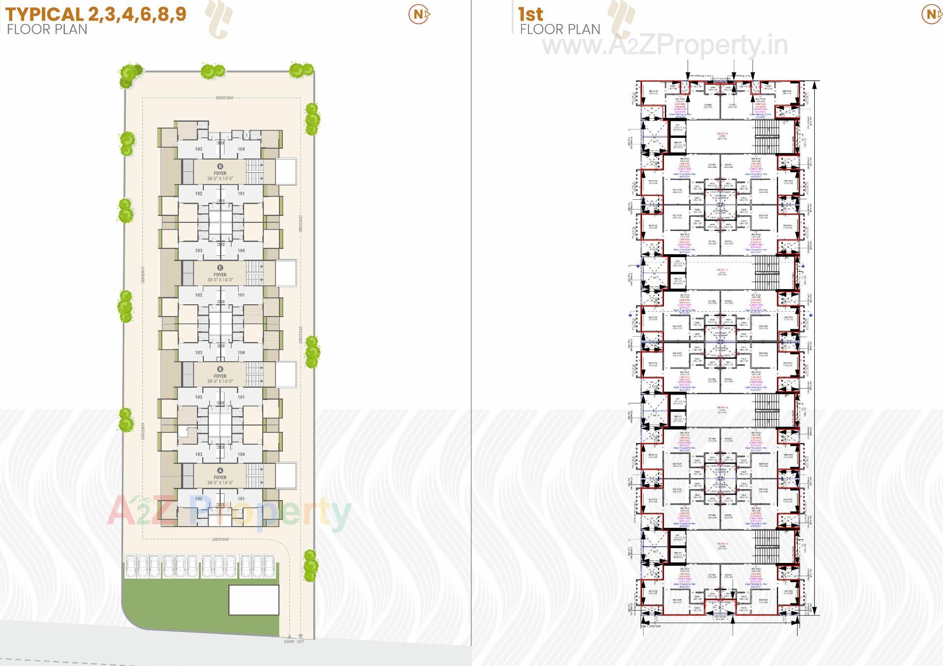 Layout of real estate project Siddhi 2 located at Bopal, Ahmedabad, Gujarat