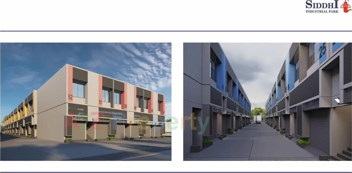 3D Elevation of real estate project Siddhi Industrial Park located at Dariyapur, Ahmedabad, Gujarat