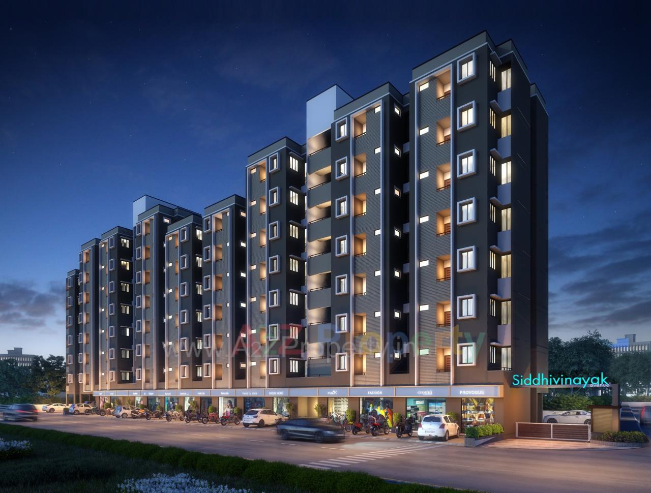 3D Elevation of real estate project Siddhi Vinayak Avenue located at Vatva, Ahmedabad, Gujarat