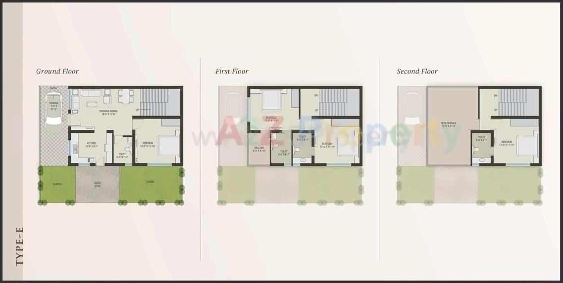 Layout of real estate project Siddhi Vinayak Homes located at Bopal, Ahmedabad, Gujarat