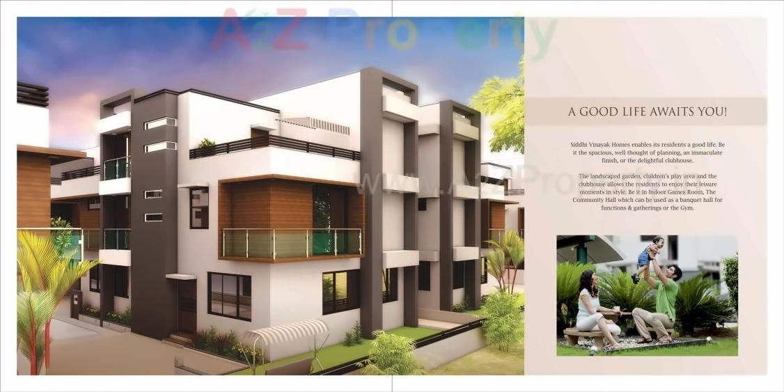3D Elevation of real estate project Siddhi Vinayak Homes located at Bopal, Ahmedabad, Gujarat