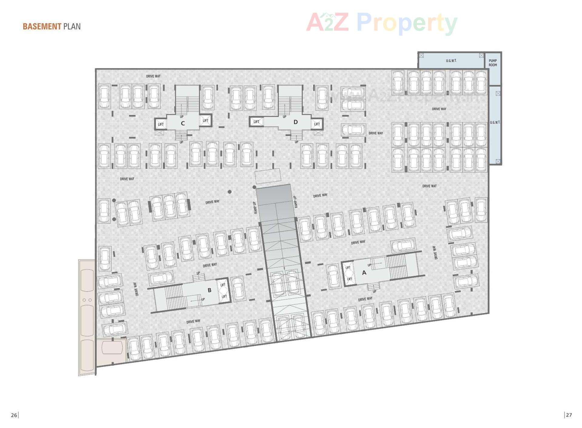 Layout of real estate project Siddhi Vinayak Prospera located at Bopal, Ahmedabad, Gujarat